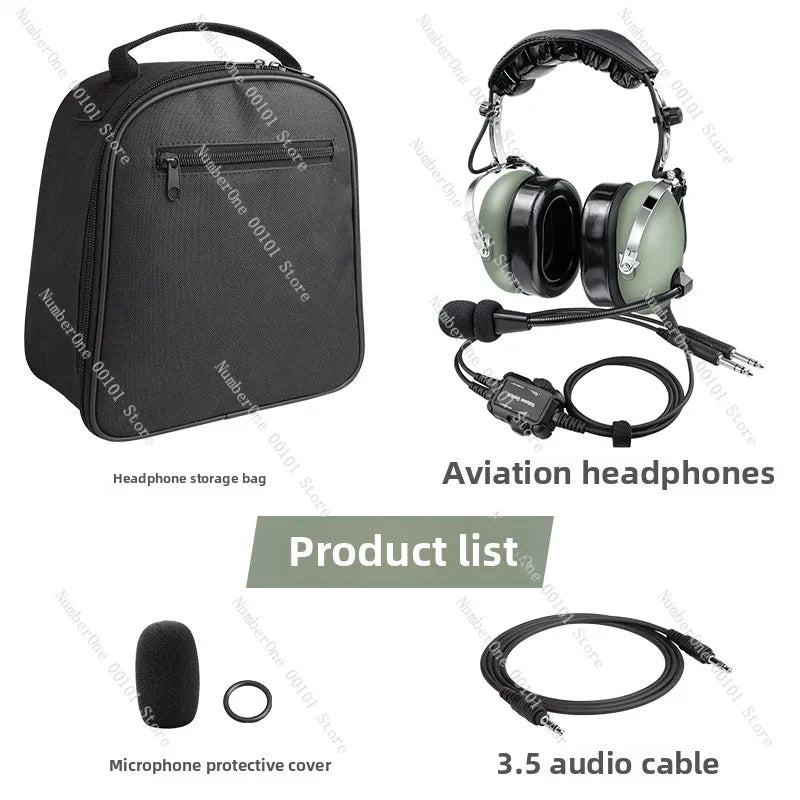 "Aviation Noise Cancelling Headset Pilot Headset - for fixed-wing aircraft such as Cessna 172 and Diamond Cirrus"